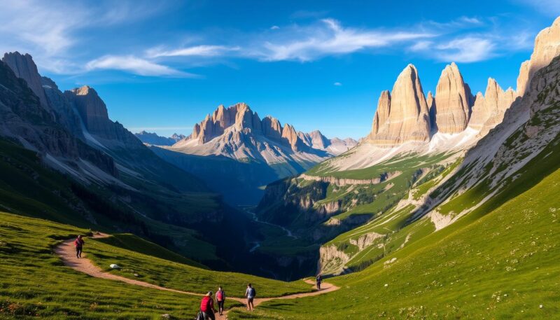 Dolomites hiking landscapes