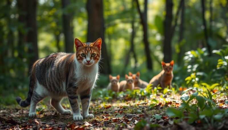 origins of feral cats and stray cats